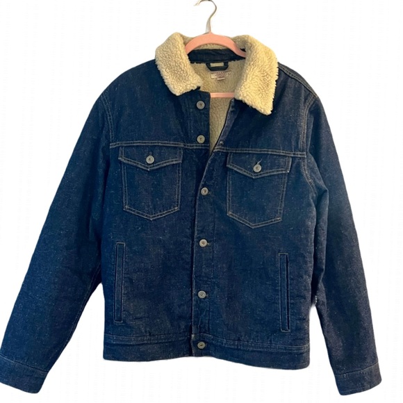 J. Crew Other - J. Crew Wallace & Barnes Sherpa-Lined Denim Jacket Med M Medium